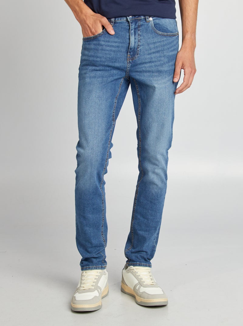 Jean slim à 5 poches - L34 Stone - Kiabi