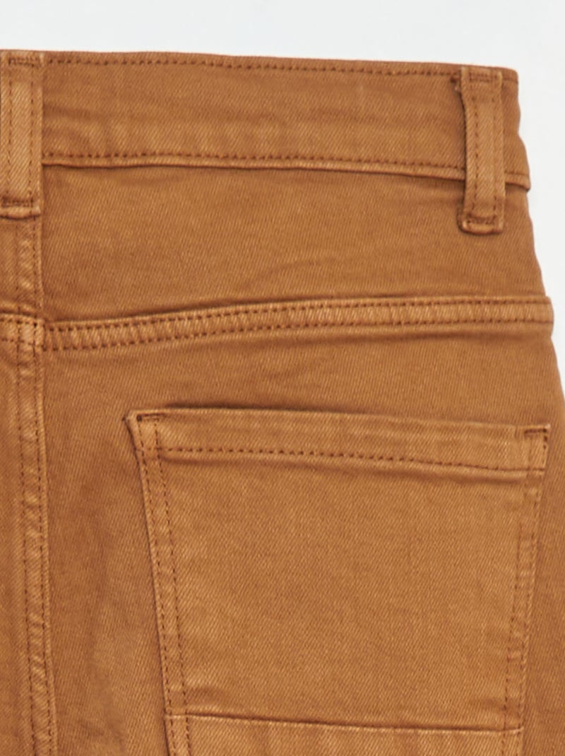 Jean slim à 5 poches Beige - Kiabi