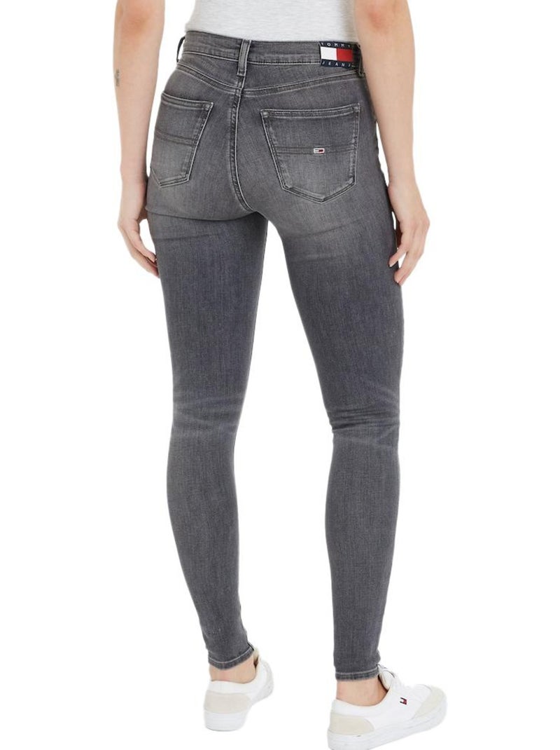 Jean Slim Femme Tommy Hilfiger Gris Argenté - Kiabi