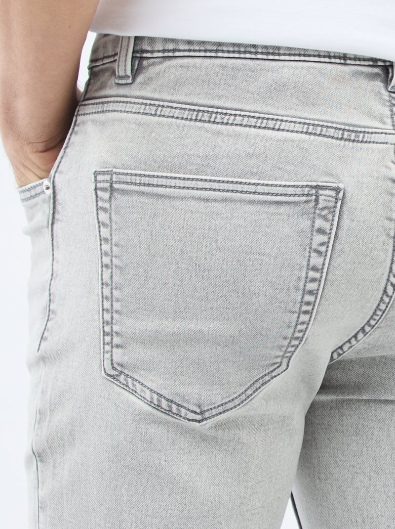 Jean slim stretch - L32 Gris - Kiabi