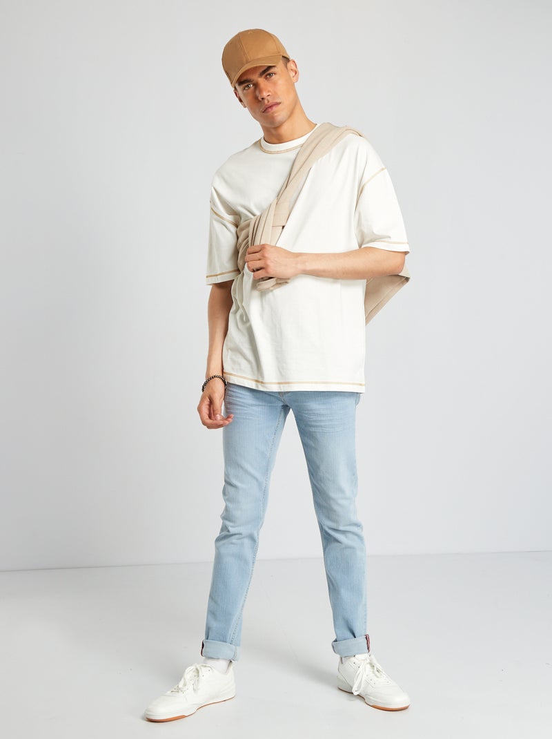 Jean slim stretch à 5 poches Bleu triple stone - Kiabi