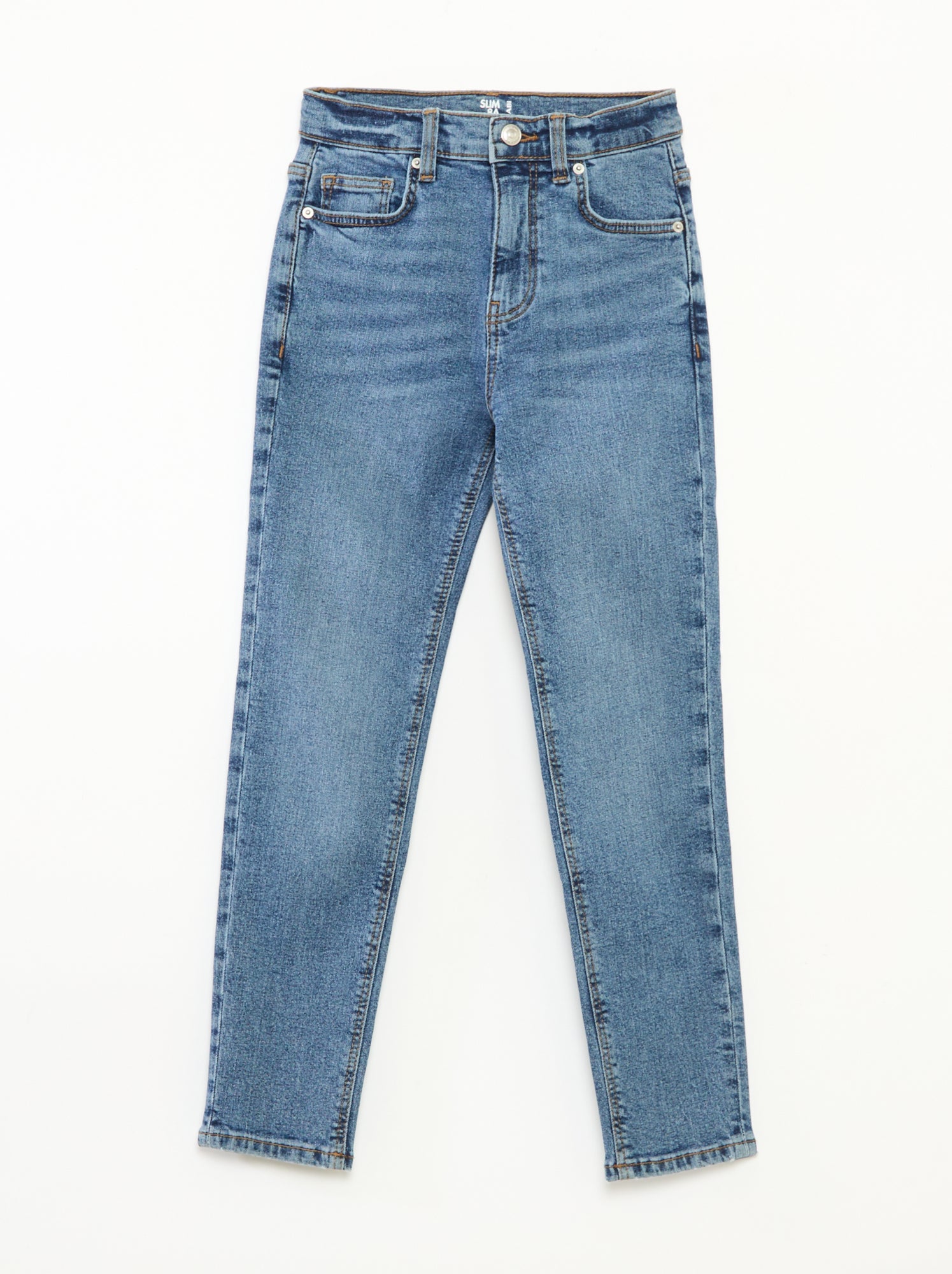 Jean slim taille ajustable