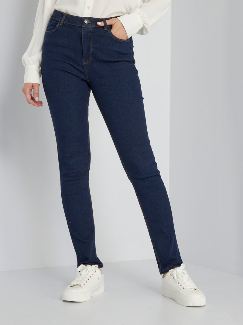 Jean slim taille haute L32 Brut - Kiabi