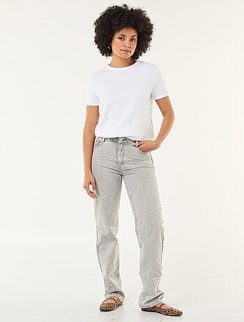 Jean straight / coupe droite à taille haute - L32