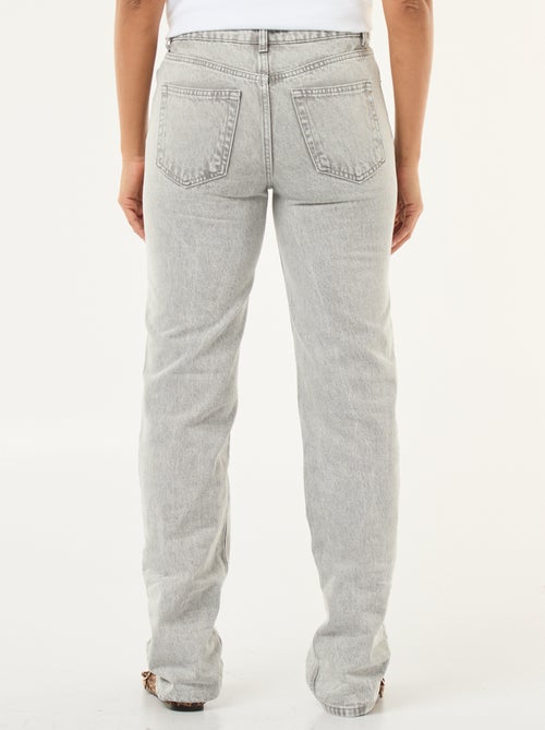 Jean straight / coupe droite à taille haute - L32 - Kiabi