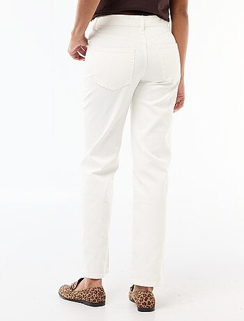Jean straight denim en coton