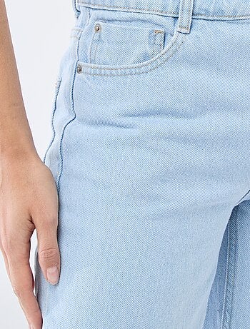 Jean straight denim en coton