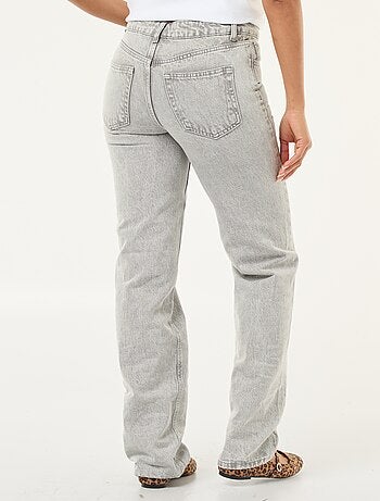 Jean straight denim en coton