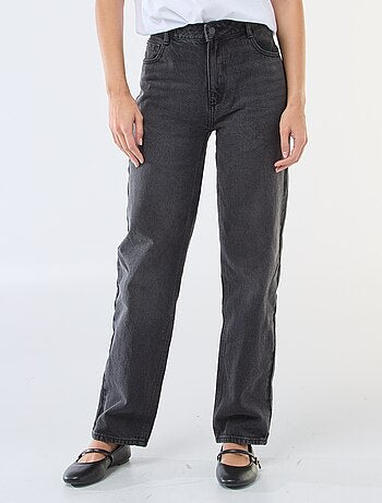 Jean straight denim en coton