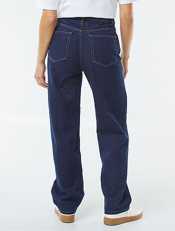 Jean straight taille haute