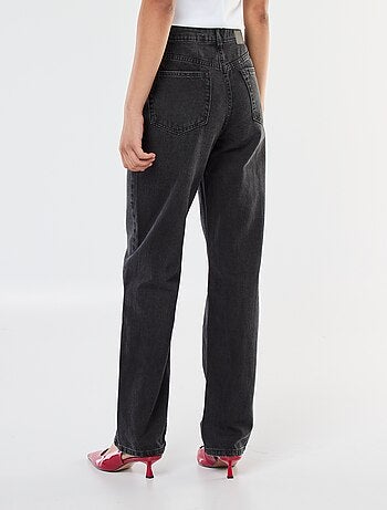 Jean straight taille haute