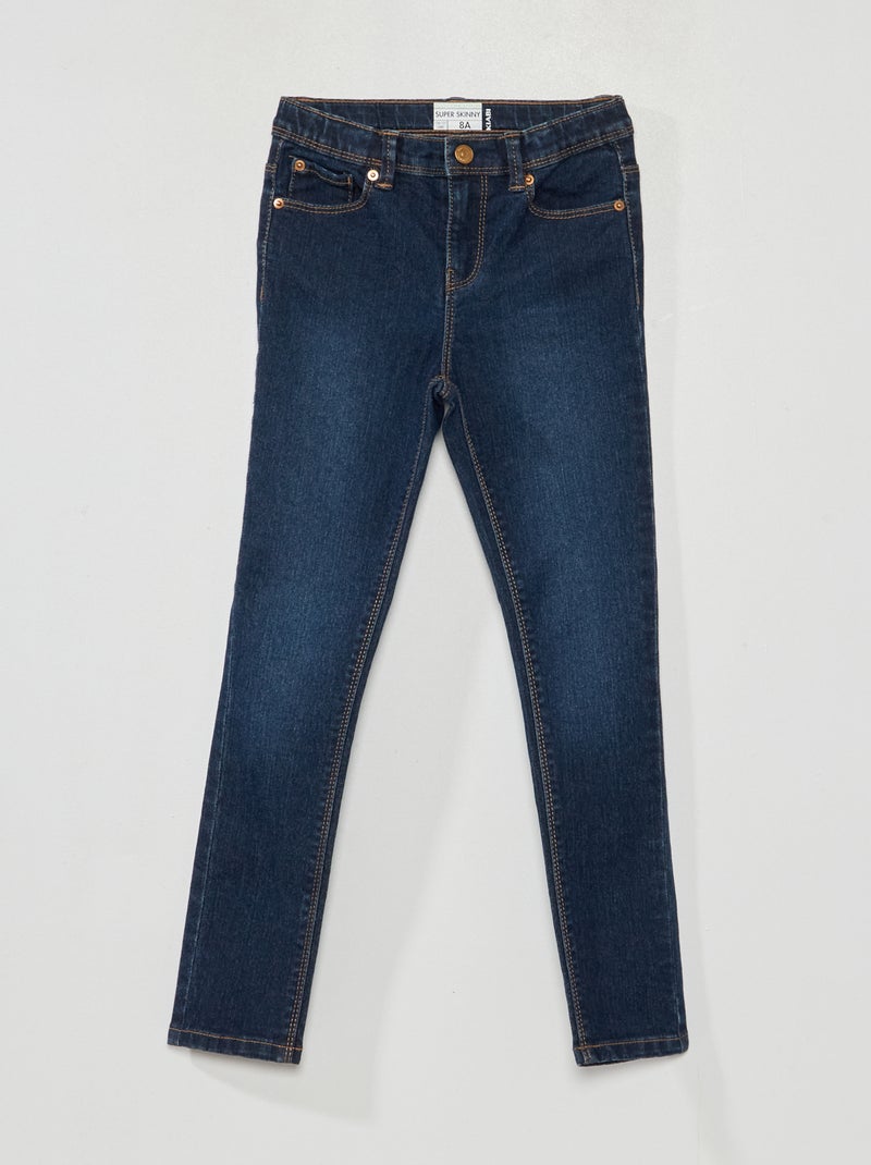 Jean super skinny - Coupe + ajustée bleu foncé - Kiabi