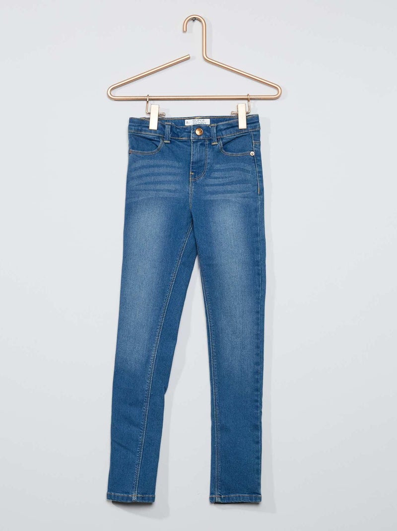 Jean super skinny - Coupe + ajustée bleu - Kiabi