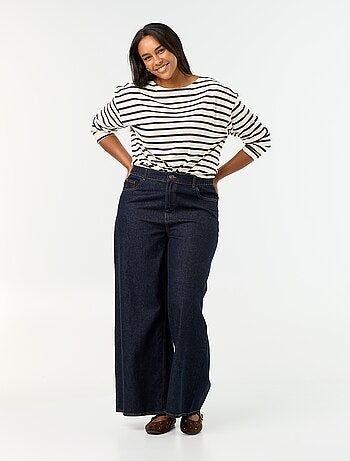 Jean super wide leg à 5 poches