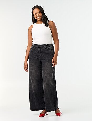 Jean super wide leg à 5 poches