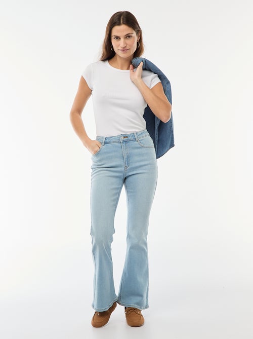Jean taille haute coupe flare/bootcut - L32 - Kiabi