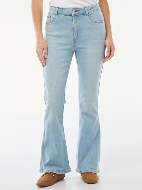 Jean taille haute coupe flare/bootcut - L32 - Kiabi
