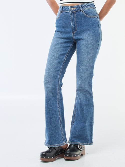Jean taille haute coupe flare/bootcut - L32 - Kiabi