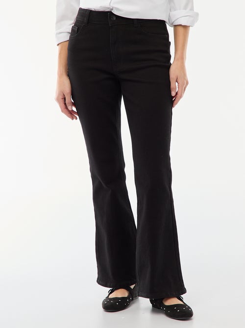 Jean taille haute coupe flare/bootcut - L32 - Kiabi