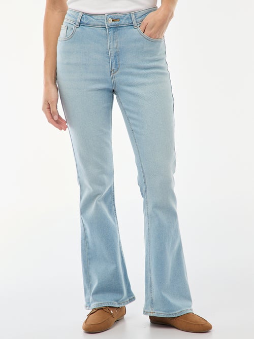 Jean taille haute coupe flare/bootcut - L34 - Kiabi