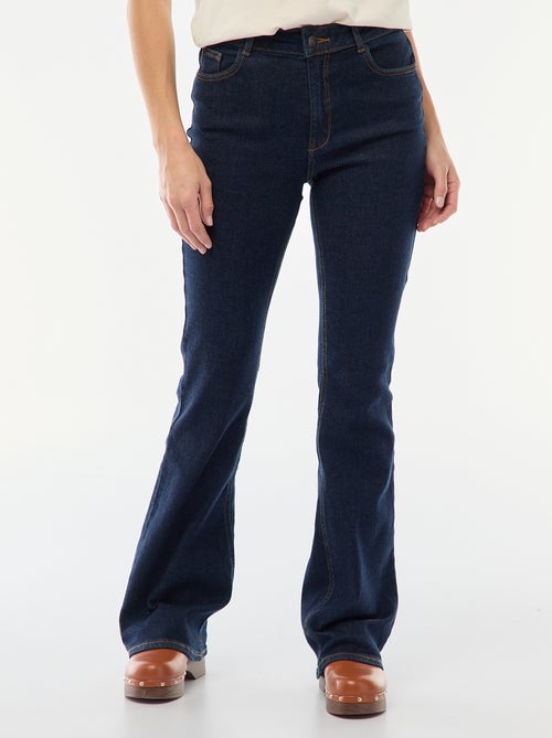 Jean taille haute coupe flare/bootcut - L34 - Kiabi