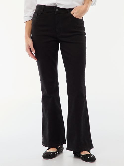 Jean taille haute coupe flare/bootcut - L34 - Kiabi