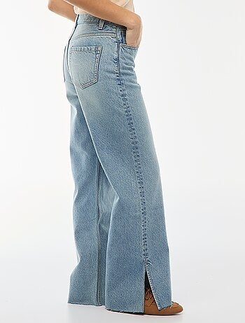 Jean taille haute coupe flare/bootcut