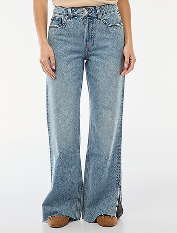 Jean taille haute coupe flare/bootcut
