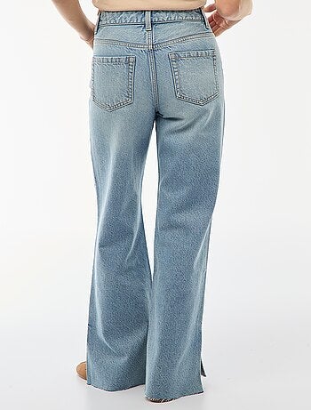 Jean taille haute coupe flare/bootcut