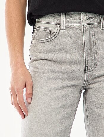 Jean taille haute coupe flare/bootcut