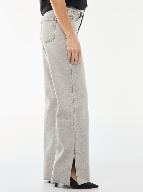 Jean taille haute coupe flare/bootcut - Kiabi