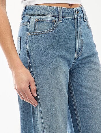 Jean taille haute coupe large / wide leg