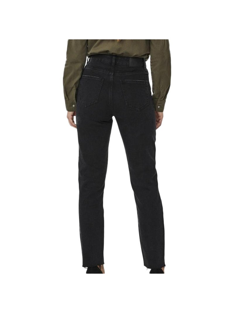 Jean Taille Haute Femme Vero Moda Noir - Kiabi