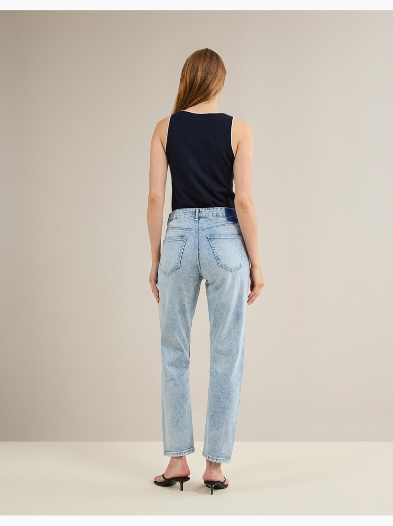 Jean tapered mom fit, MO Fashion Bleu - Kiabi