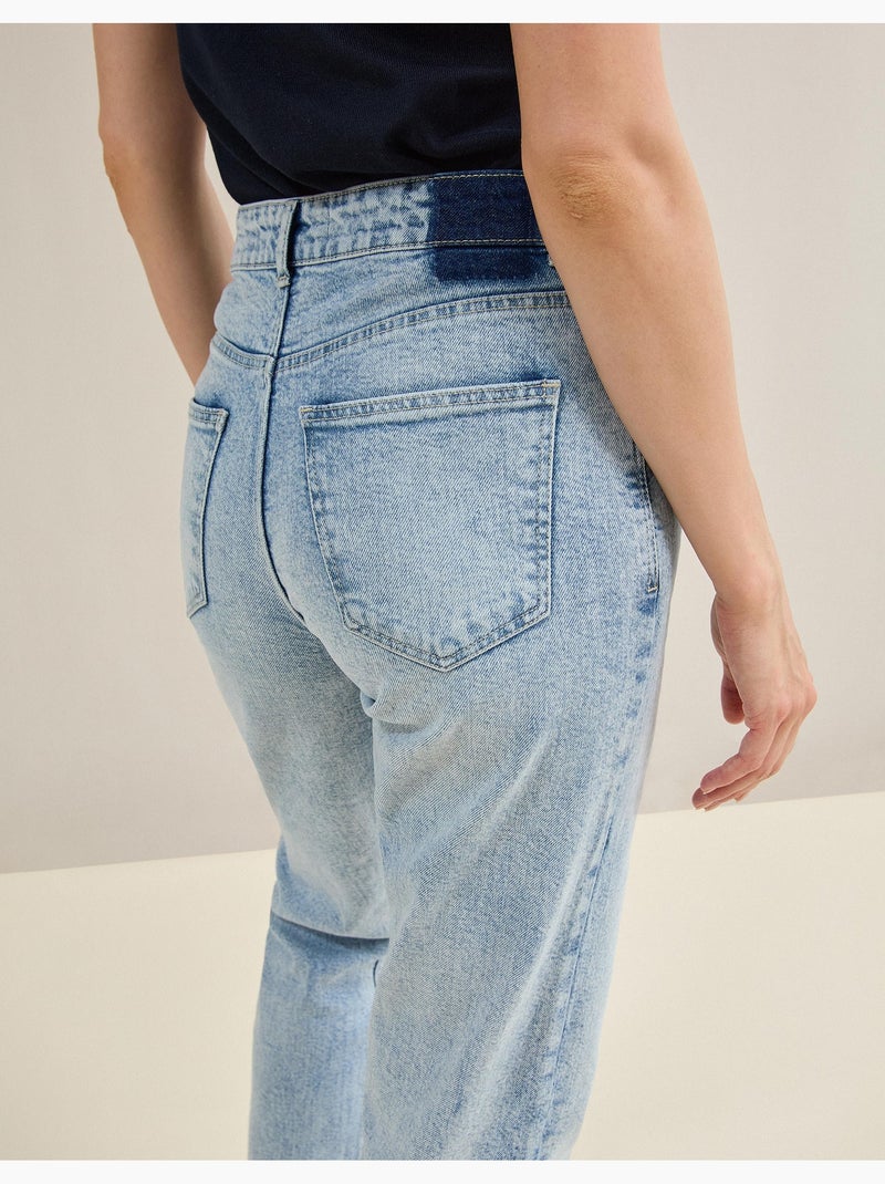 Jean tapered mom fit, MO Fashion Bleu - Kiabi