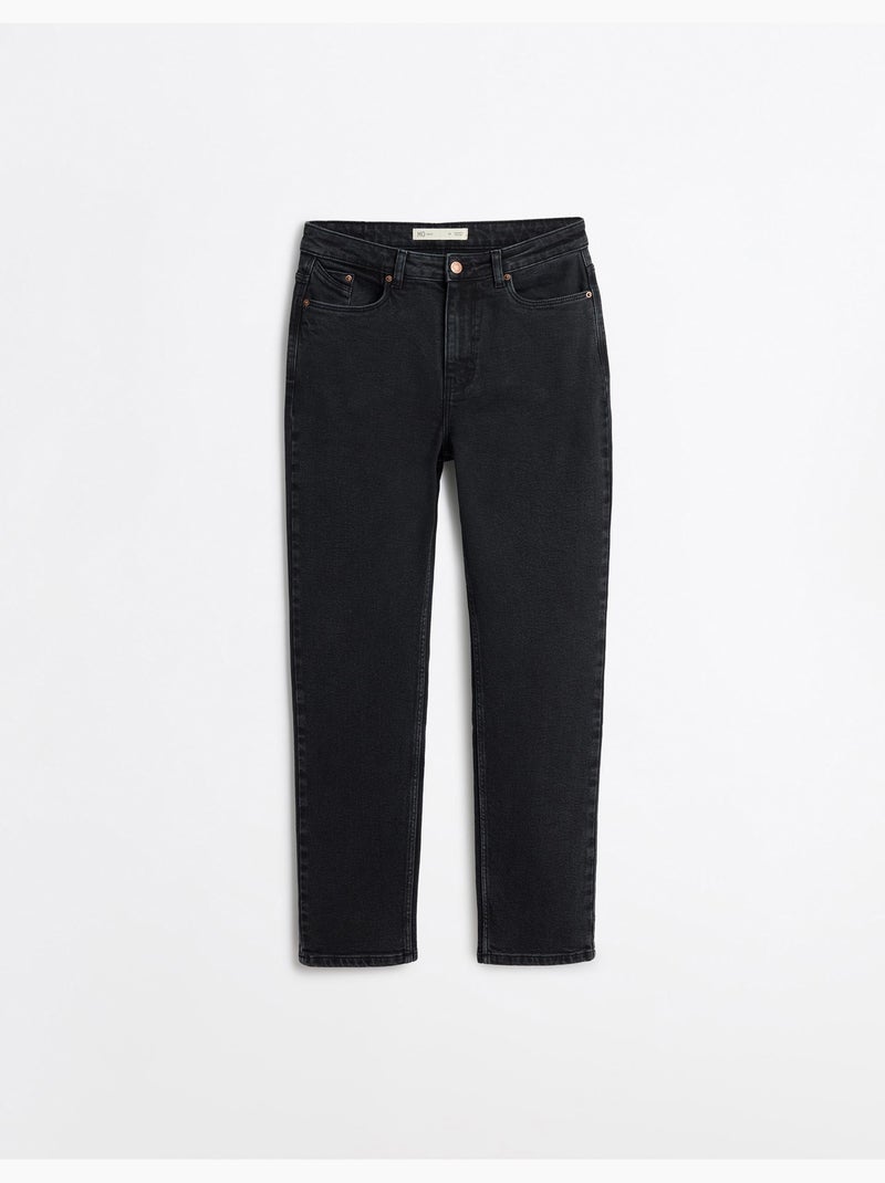 Jean tapered mom fit, MO Fashion Noir - Kiabi