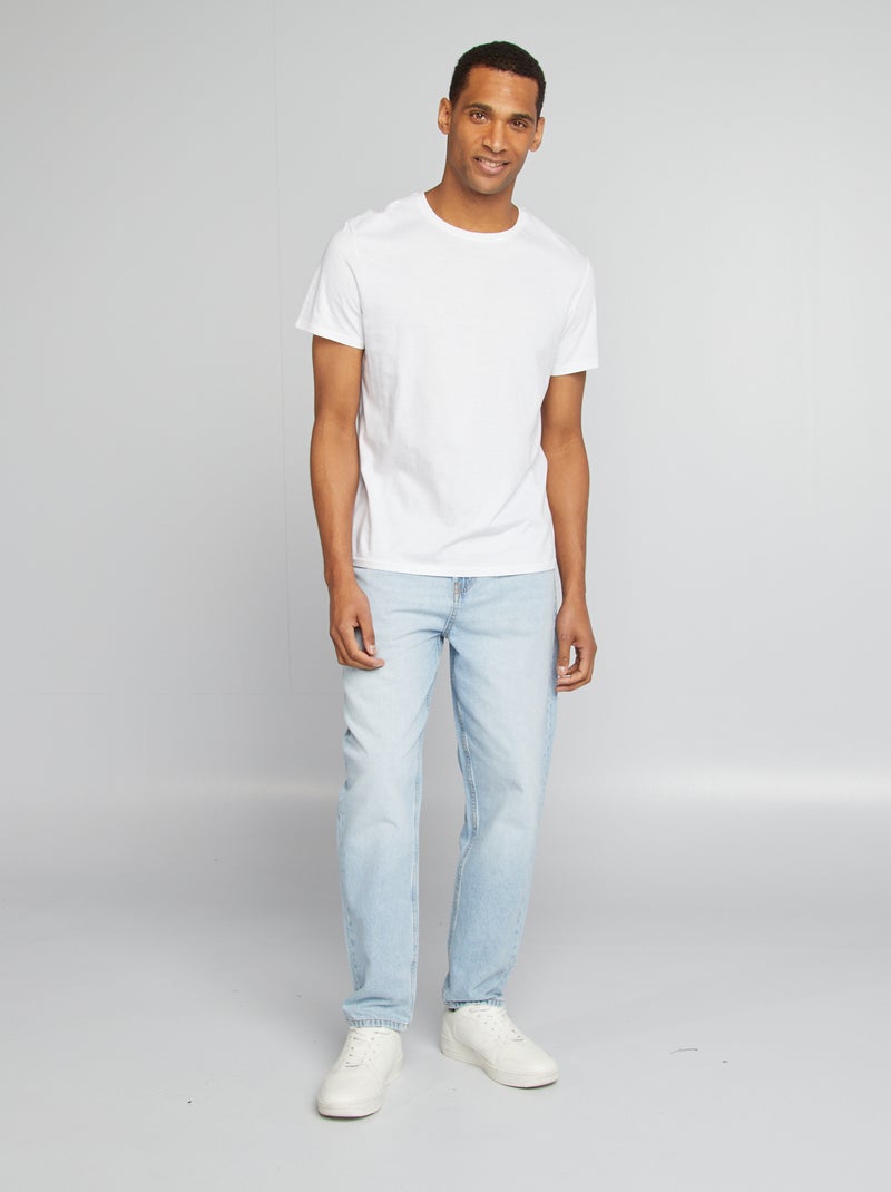 Jean tapered slim / coupe fuselée 5 poches Bleu - Kiabi