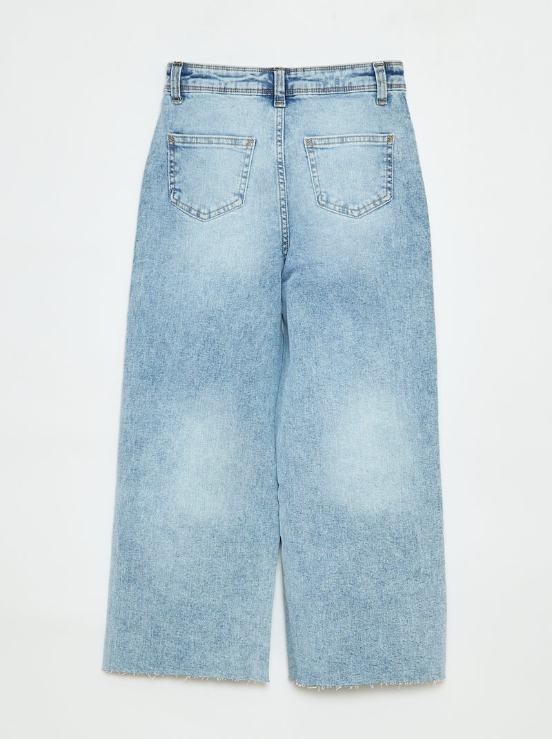 Jean wide leg - Coupe + confortable Bleu - Kiabi