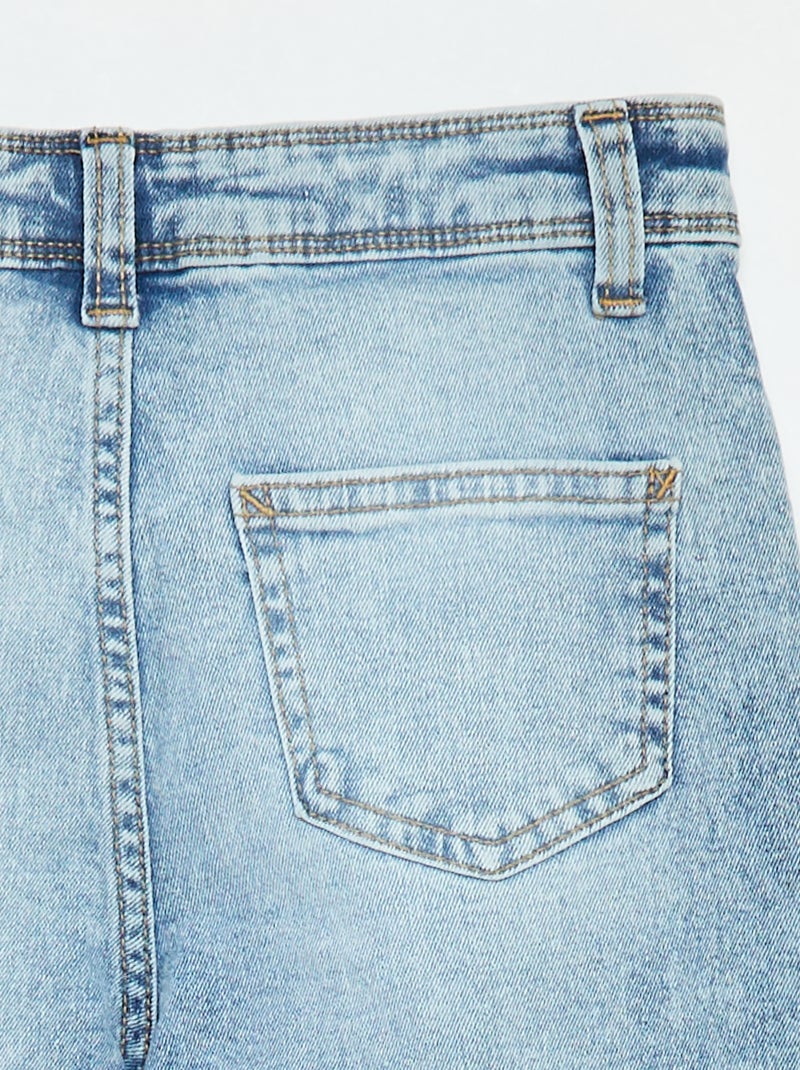 Jean wide leg - Coupe + confortable Bleu - Kiabi