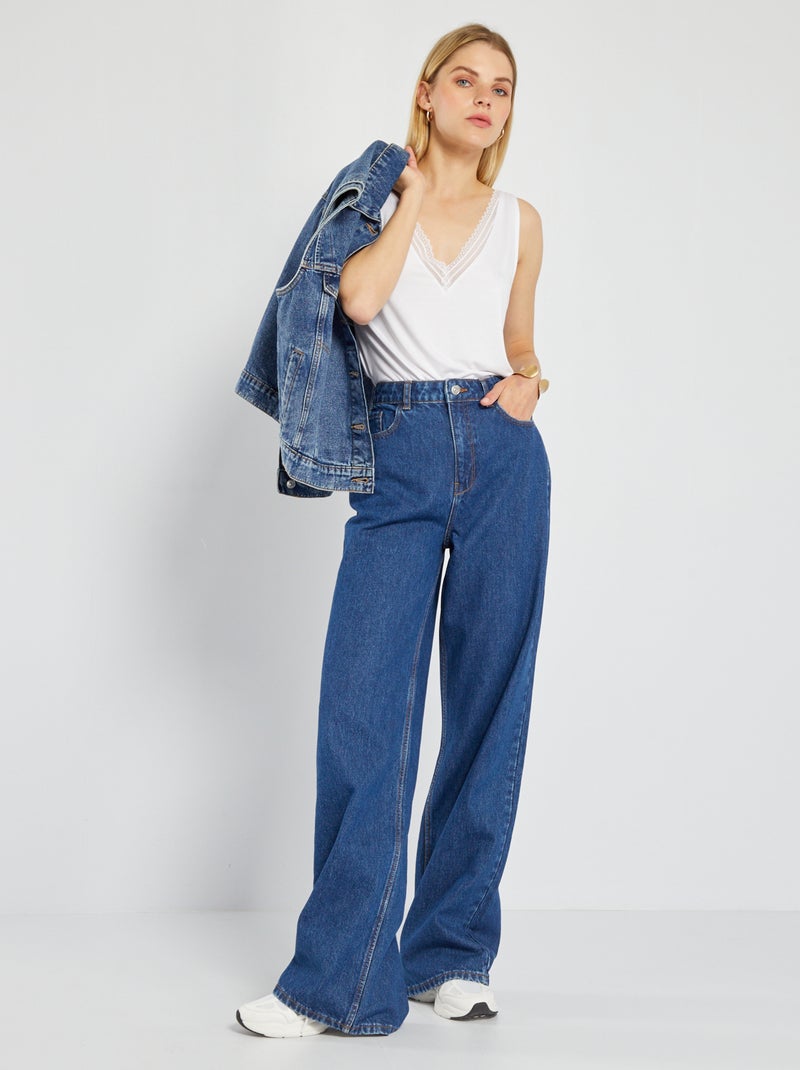 Jean wide leg - L32 Stone - Kiabi