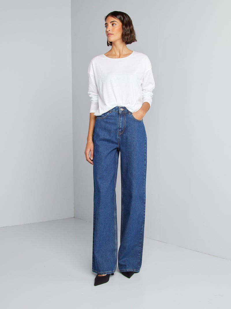 Jean wide leg - L34 Stone - Kiabi