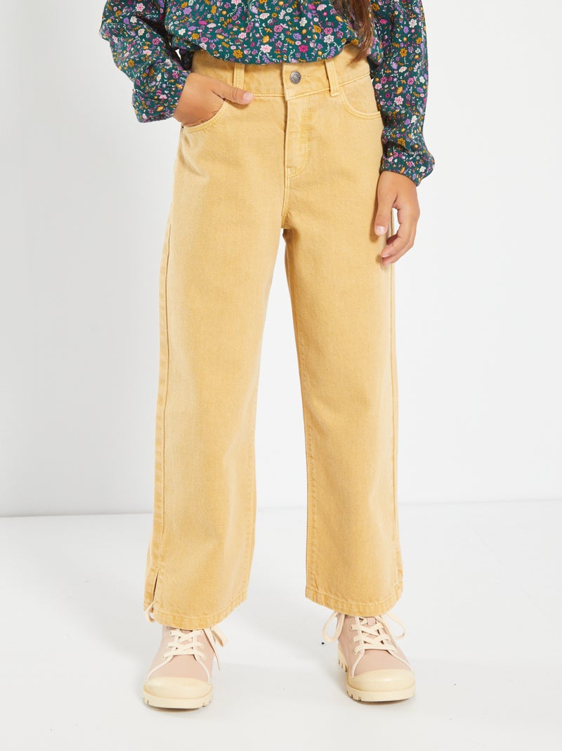 Jean wide leg Beige - Kiabi