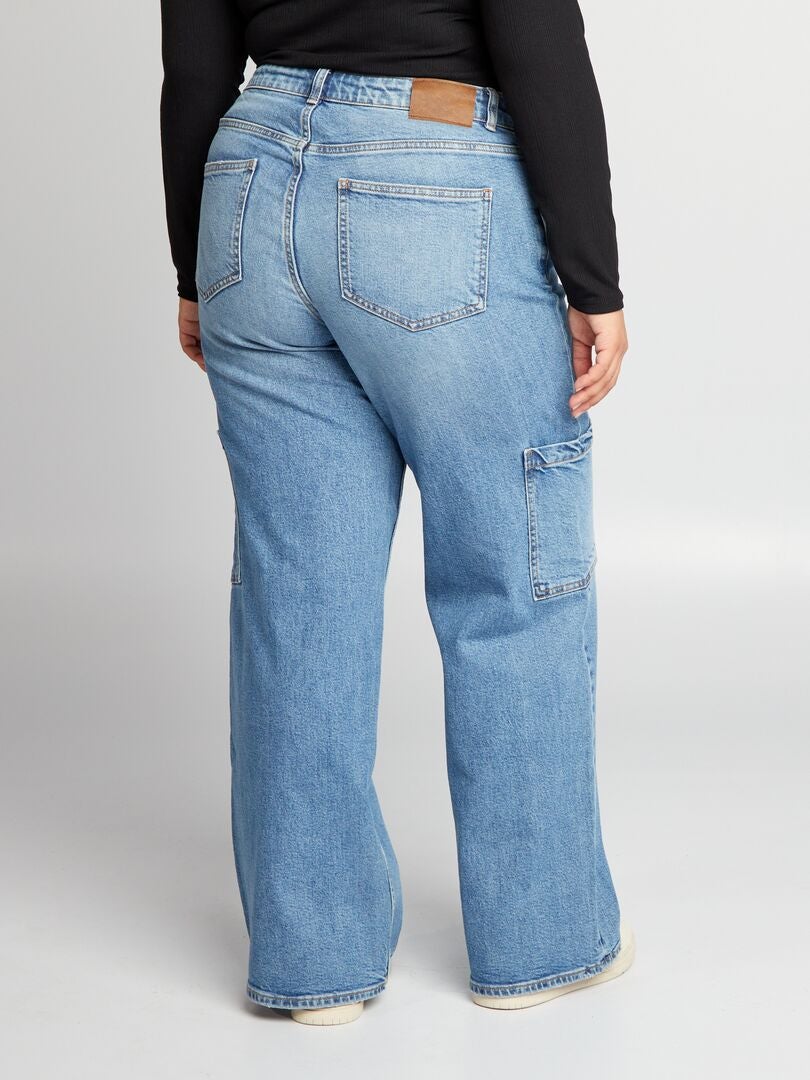 Jean wide leg Bleu - Kiabi