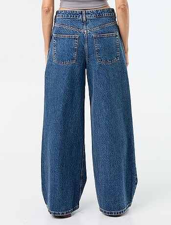 Jean wide leg / coupe large à motif