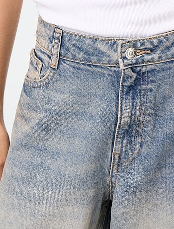 Jean wide leg / coupe large à motif