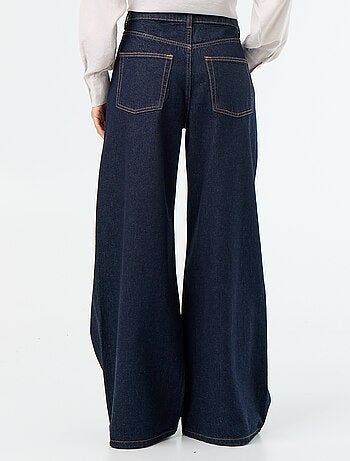 Jean wide leg / coupe large à motif