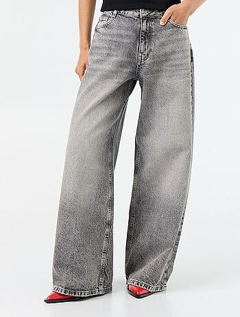 Jean wide leg / coupe large à motif