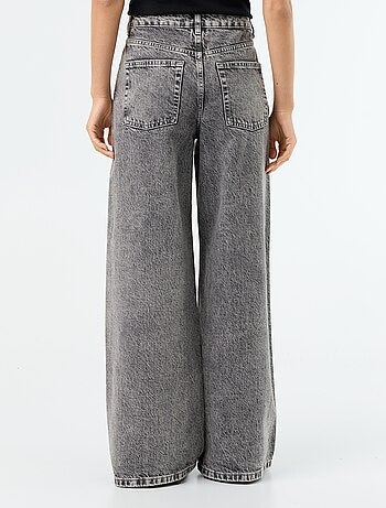 Jean wide leg / coupe large à motif