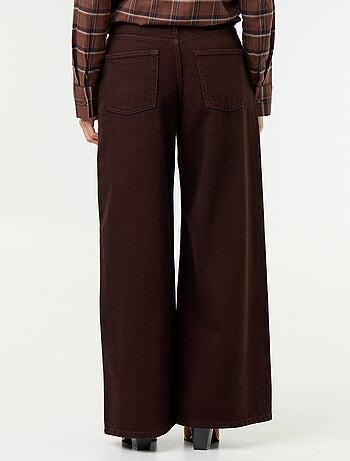 Jean wide leg / coupe large à motif
