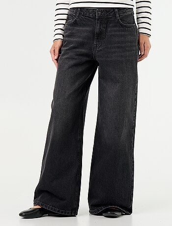 Jean wide leg / coupe large à motif